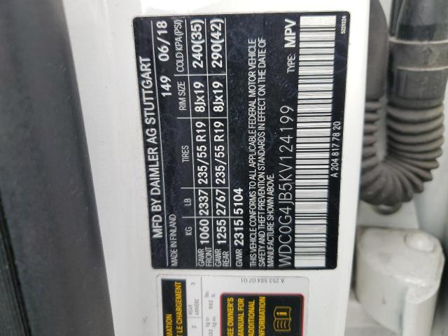 WDC0G4JB5KV124199 Mercedes-Benz GLC 300