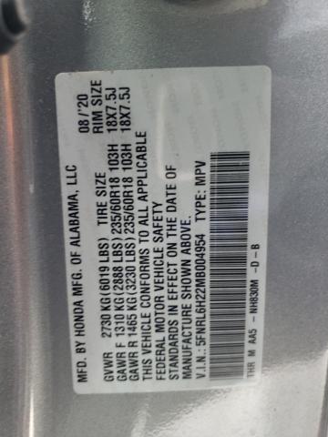 5FNRL6H22MB004954 Honda ODYSSEY LX