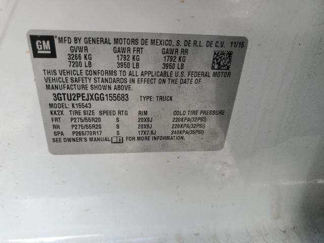 3GTU2PEJXGG155683 GMC Sierra K1500 Denali