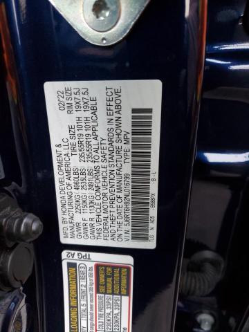 5J6RT6H92NL016799 Honda Cr-v Touring