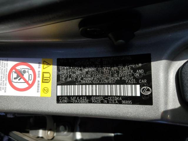 58ABK1GGXJU081857 Lexus ES 350