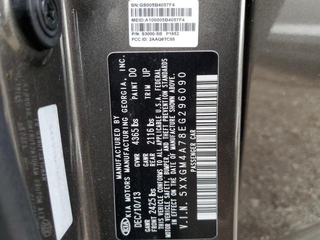 5XXGM4A78EG296090 KIA Optima Lx