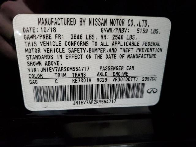 JN1EV7AR2KM554717 Infiniti Q50 LUXE
