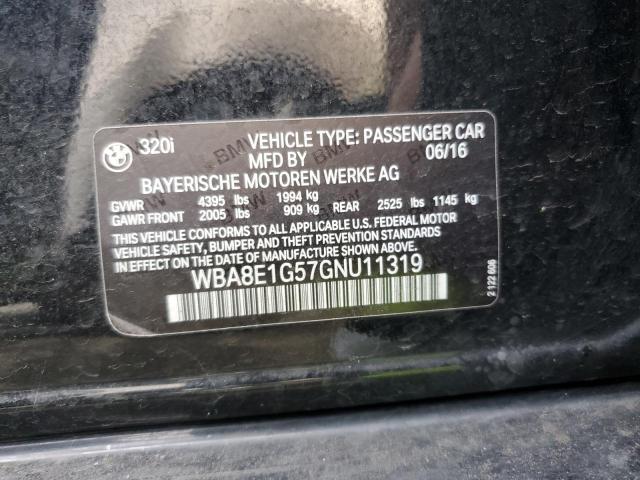 WBA8E1G57GNU11319 BMW 320 I