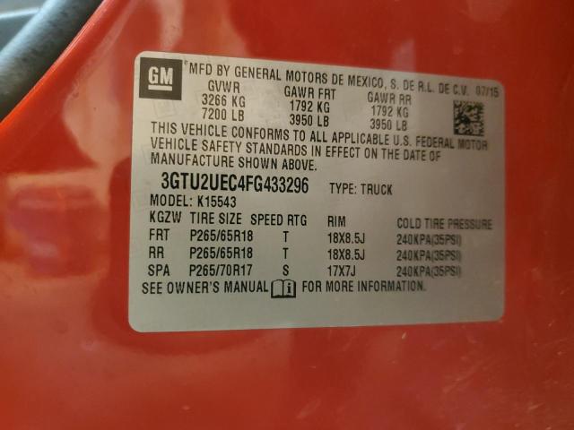 3GTU2UEC4FG433296 GMC Sierra K1500 Sle