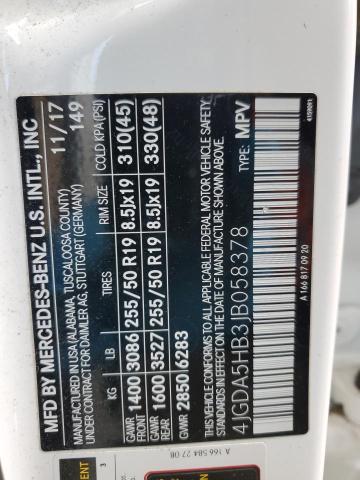 4JGDA5HB3JB058378 Mercedes-Benz Gle 350 4matic