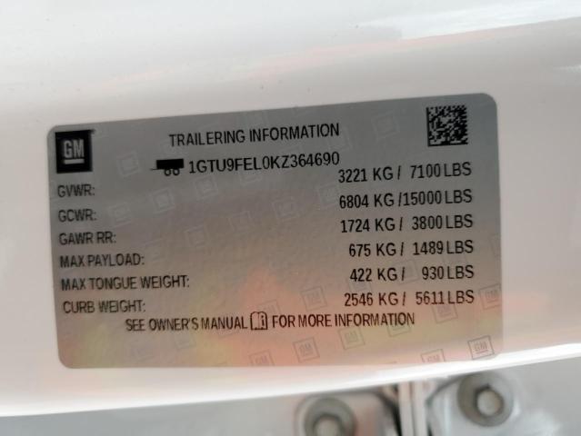 1GTU9FEL0KZ364690 GMC Sierra K1500 Denali