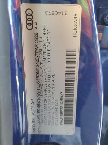 WAUF1GFF7G1025927 Audi S3 Prestige