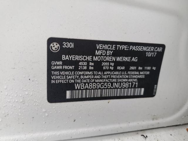 WBA8B9G59JNU98171 BMW 330 I