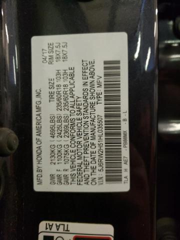 5J6RW2H51HL035507 Honda CR-V EX