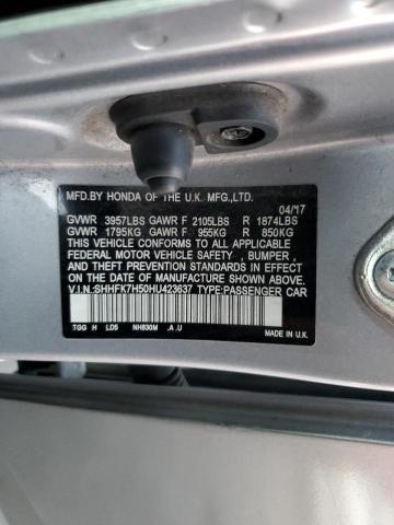 SHHFK7H50HU423637 Honda CIVIC EX