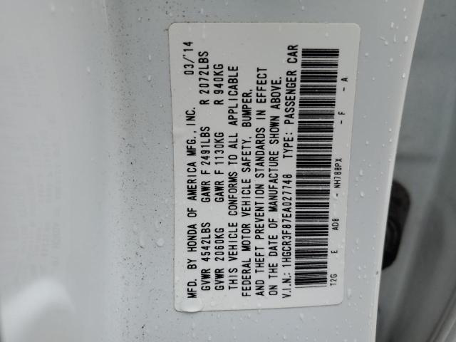1HGCR3F87EA027748 Honda ACCORD EXL