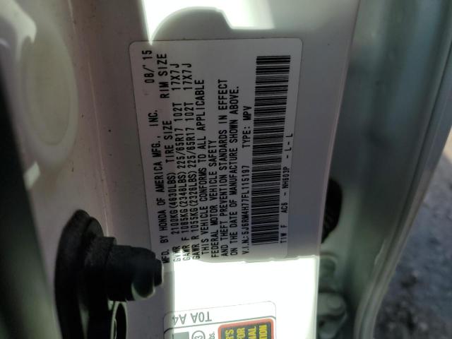 5J6RM4H77FL115197 Honda CR-V EXL