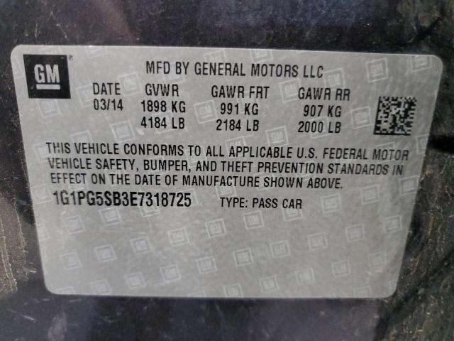 1G1PG5SB3E7318725 Chevrolet CRUZE LTZ