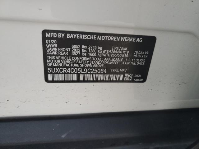 5UXCR4C05L9C25084 BMW X5 Sdrive 40i