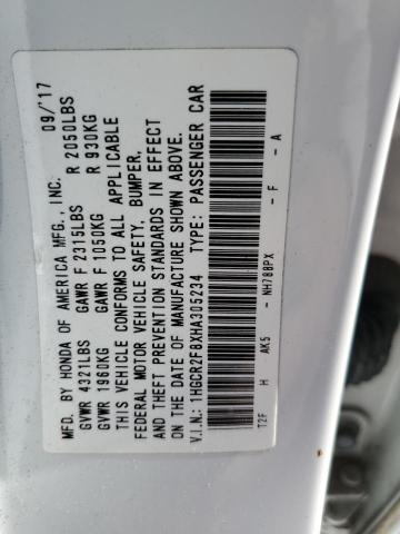 1HGCR2F8XHA305234 Honda ACCORD EXL