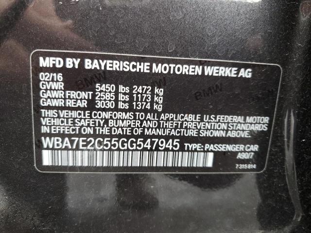 WBA7E2C55GG547945 BMW 740 I