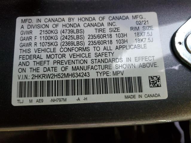 2HKRW2H52MH634243 Honda CR-V EX