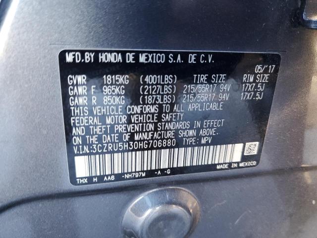 3CZRU5H30HG706880 Honda HR-V LX