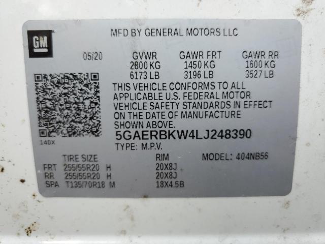 5GAERBKW4LJ248390 Buick Enclave Essence