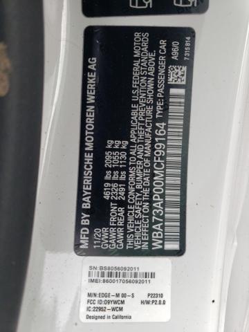 WBA73AP00MCF99164 BMW 430xi