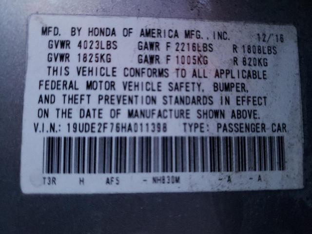19UDE2F76HA011398 Acura Ilx Premium
