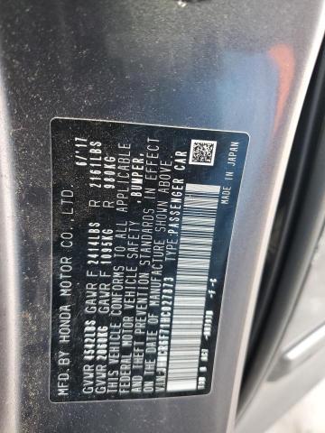JHMCR6F71HC027873 Honda Accord Touring Hybrid