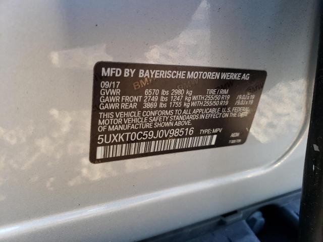 5UXKT0C59J0V98516 BMW X5 Xdr40e
