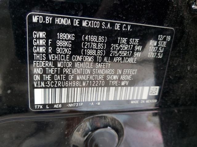 3CZRU6H98LM712270 Honda Hr-v Touring