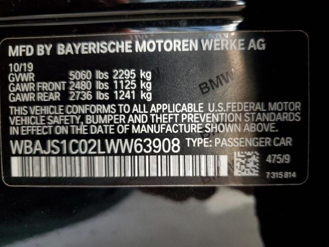 WBAJS1C02LWW63908 BMW 540 I