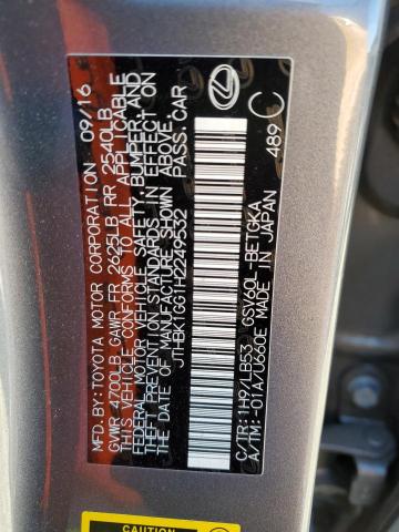 JTHBK1GG1H2249532 Lexus ES 350