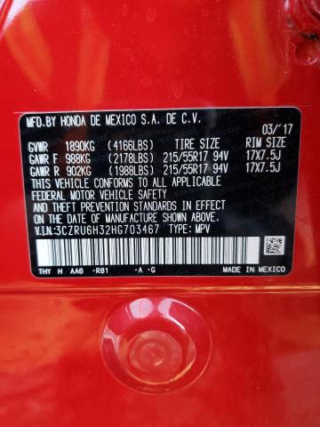 3CZRU6H32HG703467 Honda HR-V LX