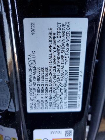 19UUB5F58NA005901 Acura Tlx Tech A