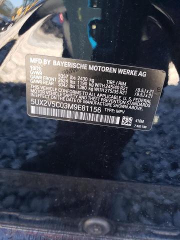 5UX2V5C03M9E81156 BMW X4 Xdrivem40i