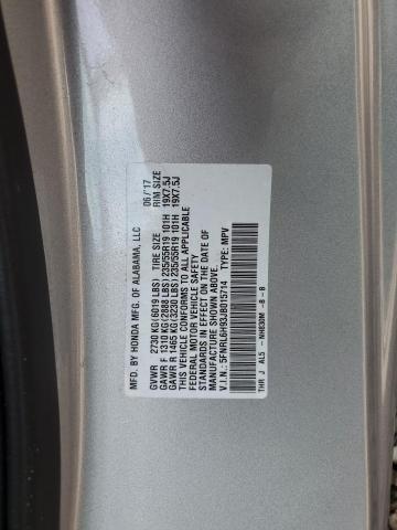5FNRL6H93JB015714 Honda Odyssey Elite