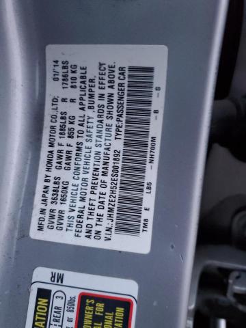 JHMZE2H52ES001892 Honda Insight Lx