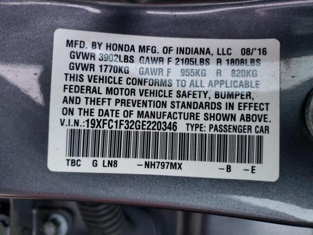 19XFC1F32GE220346 Honda CIVIC EX