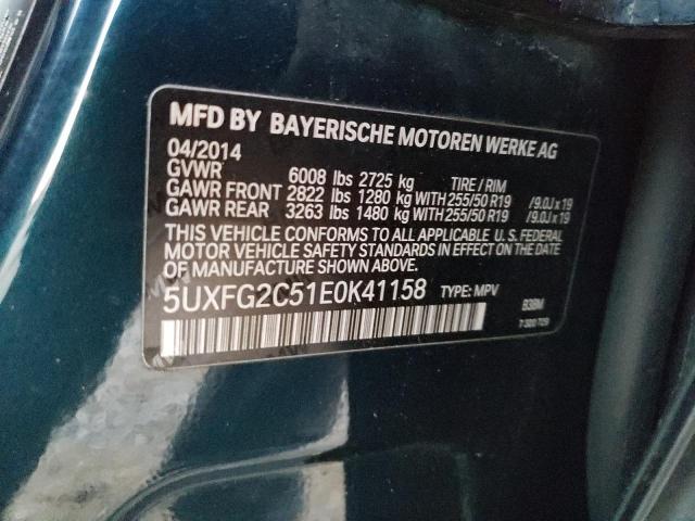 5UXFG2C51E0K41158 BMW X6 Xdrive35i