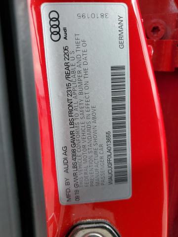 WAUCUGFF0LA013655 Audi A3 Premium Plus