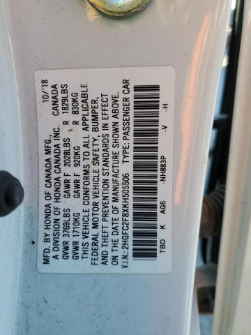 2HGFC2F8XKH505506 Honda Civic Sport