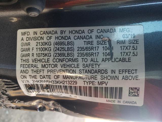 2HKRW6H33KH213229 Honda CR-V LX