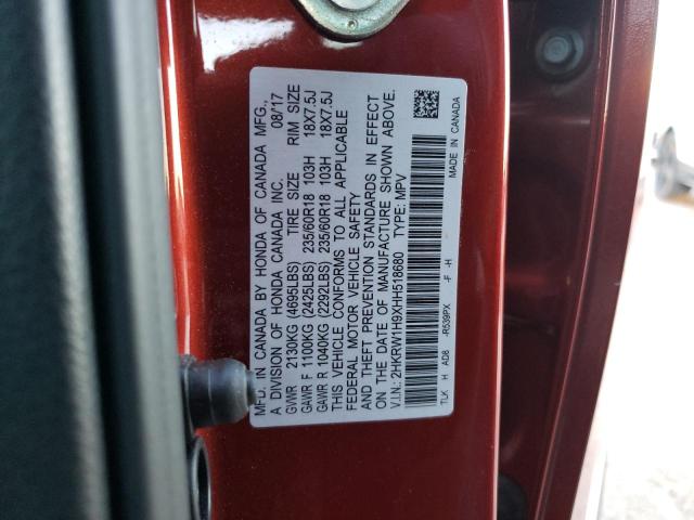 2HKRW1H9XHH518680 Honda Cr-v Touring