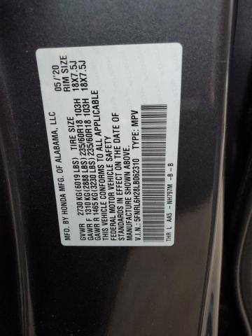 5FNRL6H28LB062310 Honda ODYSSEY LX
