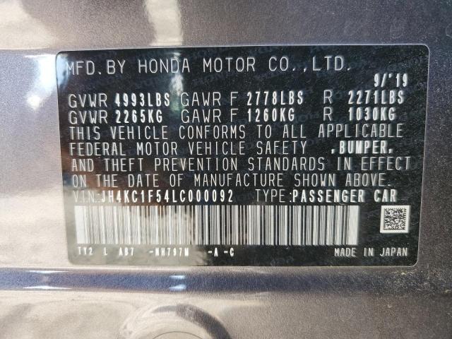 JH4KC1F54LC000092 Acura Rlx Technology