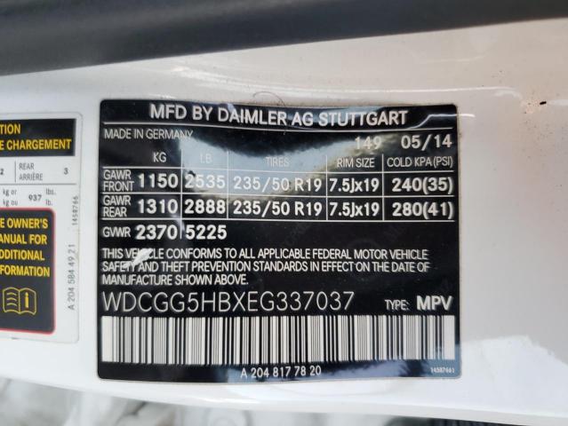 Mercedes-Benz GLK 350 2014 WDCGG5HBXEG337037 Image 14