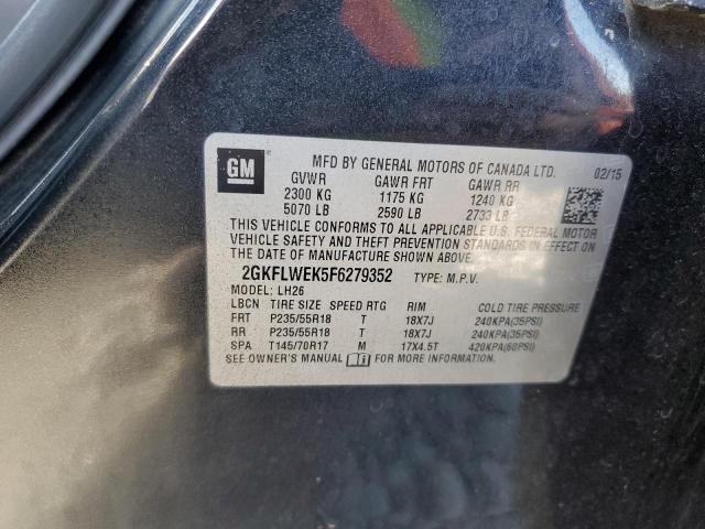 2GKFLWEK5F6279352 GMC Terrain Sle