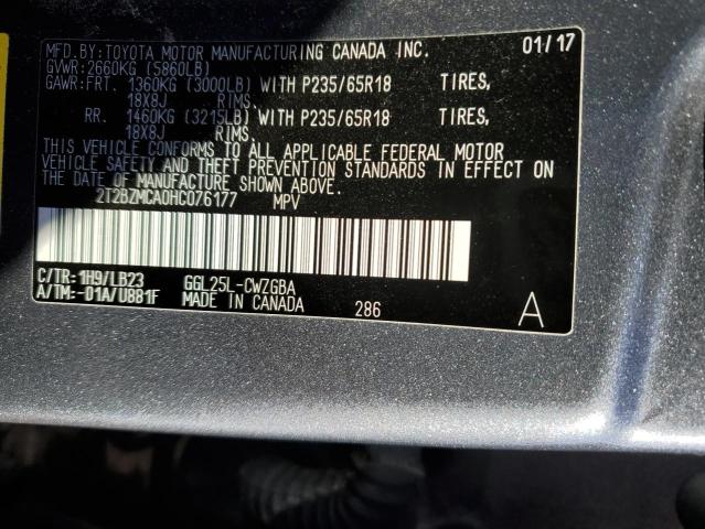 2T2BZMCA0HC076177 Lexus Rx 350 Base