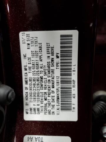 5J6RM4H75FL106112 Honda CR-V EXL