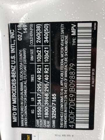 4JGDF7DE9JB098879 Mercedes-Benz Gls 550 4matic