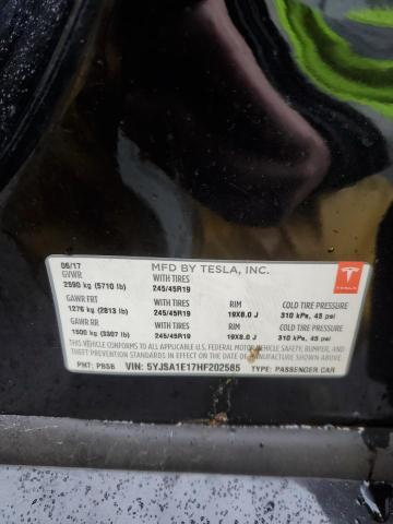 5YJSA1E17HF202585 Tesla MODEL S